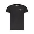 Black cotton men's T-shirt by Accademia Militare, featuring a classic fit and subtle branding on the chest.