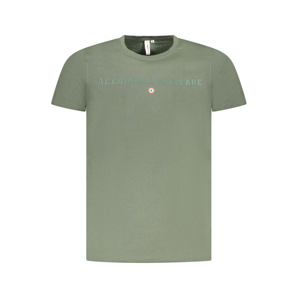 Accademia Militare Green Cotton T-Shirt Accademia Militare