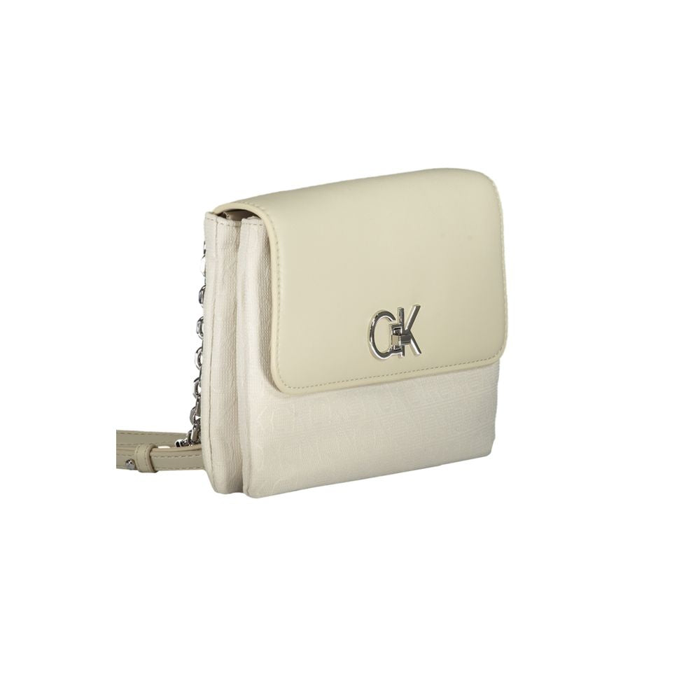 Calvin Klein Beige Polyester Women Handbag - Eljoys Fashion 