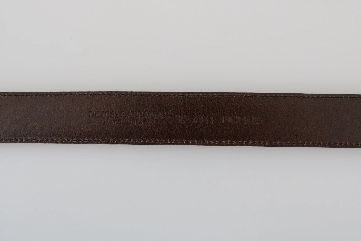 Dolce & Gabbana Blue Perforated Leather Gray Buckle Belt Dolce & Gabbana