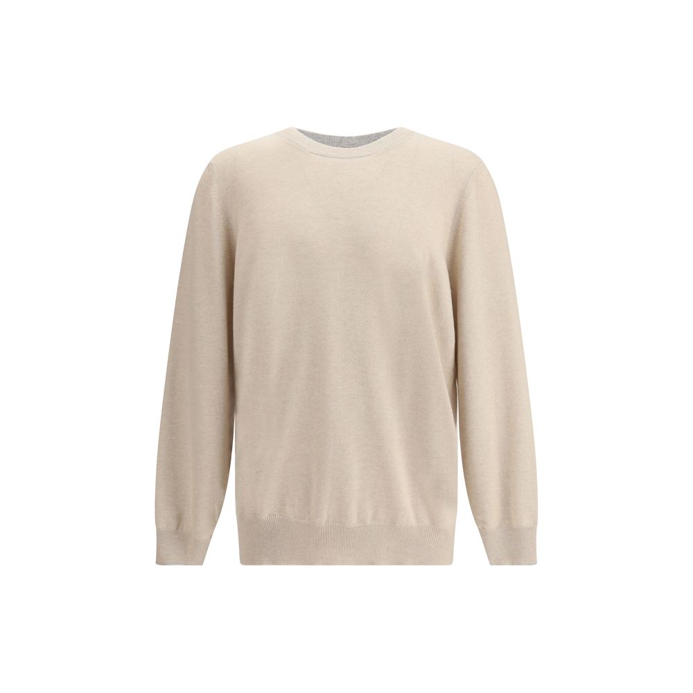 Brunello Cucinelli Beige Cashmere Sweater Brunello Cucinelli