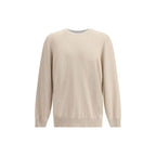 Brunello Cucinelli Beige Cashmere Sweater Brunello Cucinelli