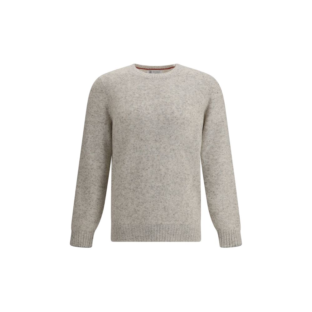 Brunello Cucinelli Gray Alpaca Vicugna Pacos Sweatshirt Brunello Cucinelli