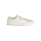 Tommy Hilfiger Bianco Poliuretano men's sneaker showing white synthetic upper and lacing detail.