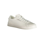 Tommy Hilfiger Bianco Poliuretano Uomo sneaker showing white polyurethane material and sporty low-top design