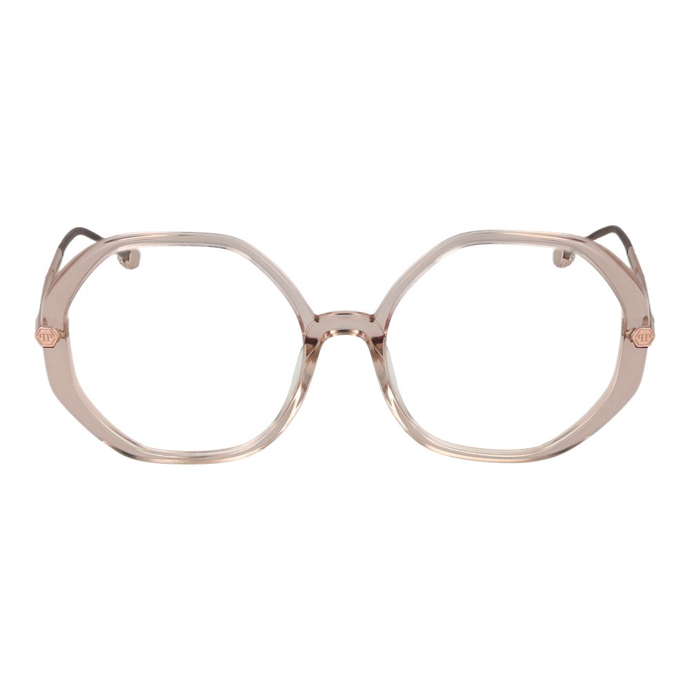 Philipp Plein Pink Cellulose Acetate Glasses Frames