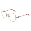 Emilio Pucci gray metal glasses frames with sleek design and clear lenses, stylish eyewear for a modern look.