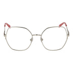 Emilio Pucci gray metal glasses frames with sleek design and clear glass lenses, stylish eyewear for everyday wear.