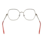 Emilio Pucci gray metal glasses frames with clear glass lenses, sleek and stylish eyewear for a modern look.