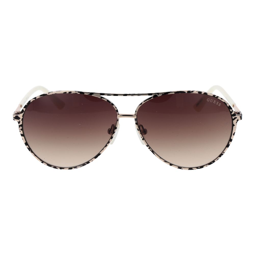 Guess Cream Metal Sunglasses Guess