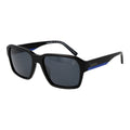 Timberland black acetate sunglasses with sleek rectangular frames and dark tinted lenses, stylish and durable eyewear.