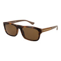 Web Brown Acetate Sunglasses with round frames and tinted lenses, stylish eyewear for sun protection.