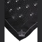 Dolce & Gabbana Black White Printed Square Men Foulard Scarf
