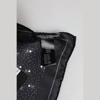 Dolce & Gabbana Black White Printed Square Men Foulard Scarf