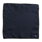 Dolce & Gabbana Blue DG Crown Silk Square Men Foulard Scarf