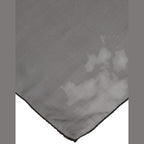 Dolce & Gabbana Gray Black Silk Square Women Foulard Scarf