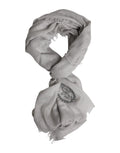 Dolce & Gabbana Gray DG Crown Neck Warmer Wrap Shawl Scarf - Eljoys Fashion 