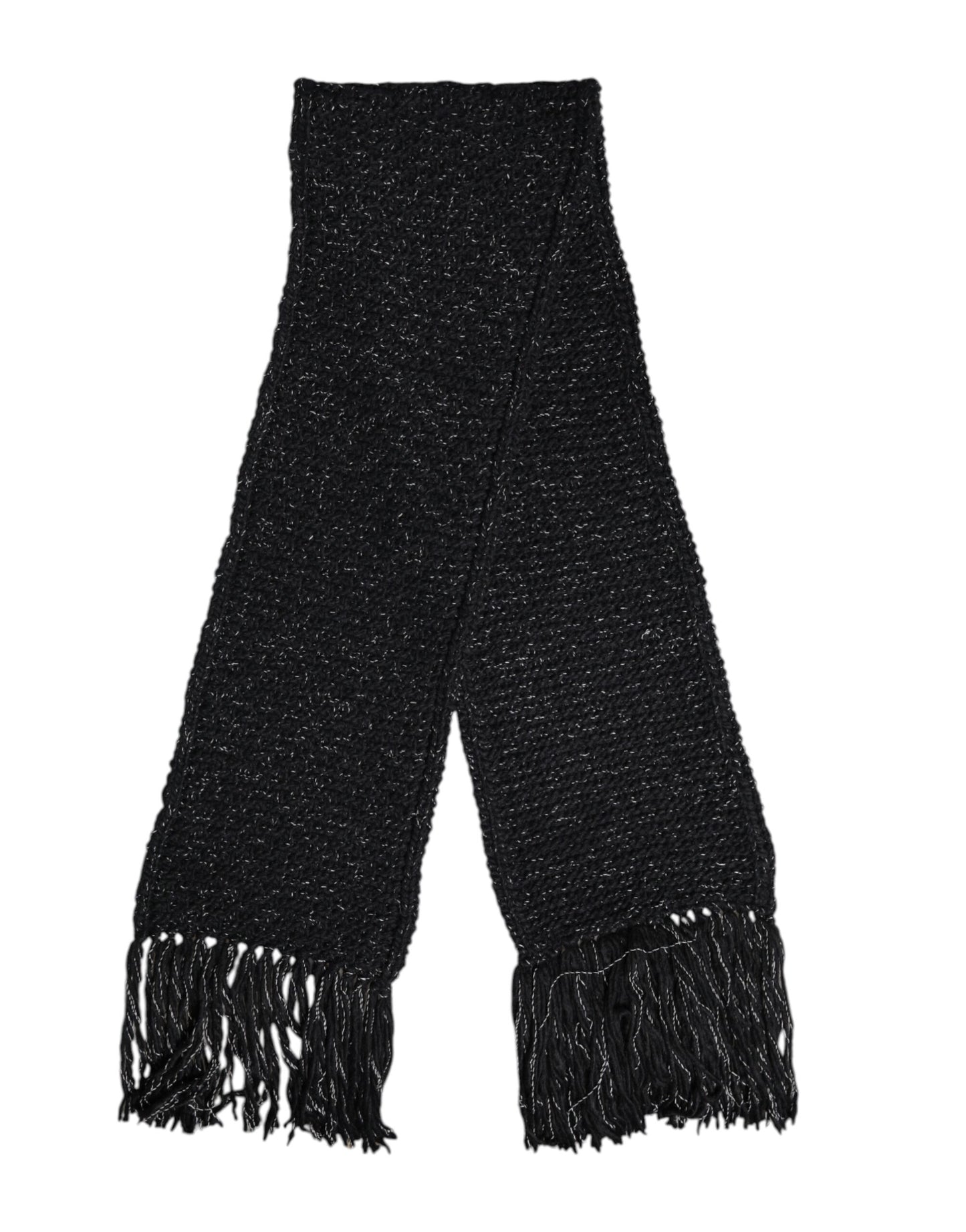 Dolce & Gabbana Black Cashmere Neck Warmer Wrap Shawl Scarf Dolce & Gabbana