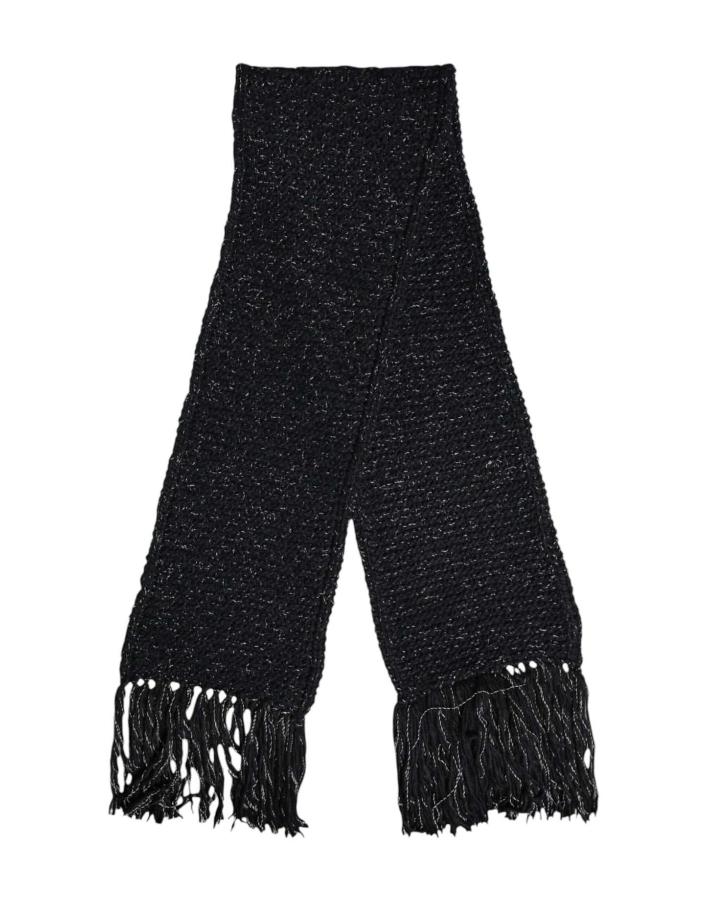 Dolce & Gabbana Black Cashmere Neck Warmer Wrap Shawl Scarf Dolce & Gabbana