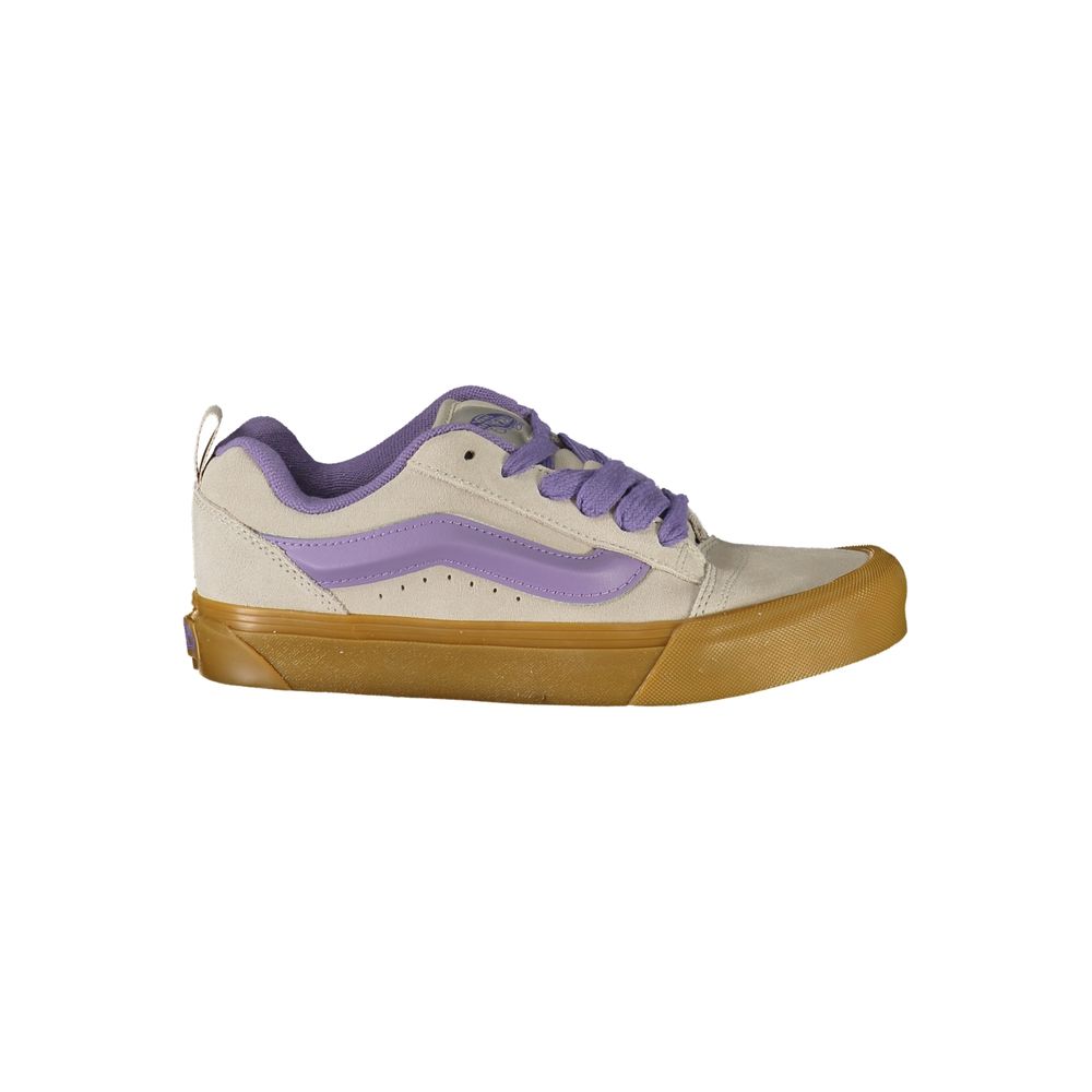 Vans Grigio polyurethane women's sneaker with white laces and rubber sole, casual and comfortable footwear for women.