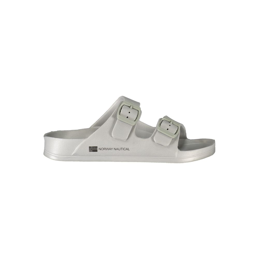 Norway 1963 Grigio Plastica women's slippers with gray plastic material and slip-on design, perfect for casual wear.