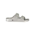 Norway 1963 Grigio Plastica women's slippers with gray plastic material and slip-on design, perfect for casual wear.