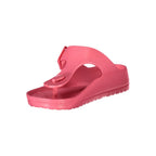 Norway 1963 Rosa Plastica Donna Ciabatta in pink with slip-on design and textured sole, casual comfortable footwear for women.