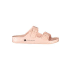Norway 1963 Rosa Plastica women's ciabatta sandals with soft pink plastic straps and a comfortable sole.