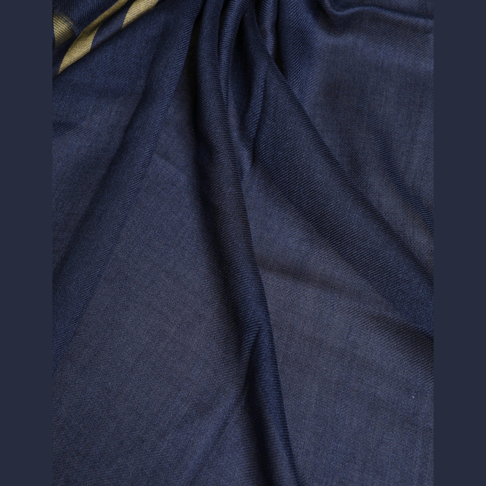 Dolce & Gabbana Blue Cashmere Neck Warmer Wrap Shawl Scarf