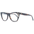 Marciano by Guess brown plastic glasses frames, close-up view showing stylish design and clear lenses.