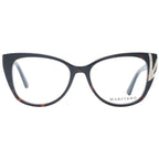 Brown plastic glasses frames by Marciano by Guess with rounded square shape and clear lenses.