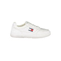 Tommy Hilfiger Bianco men's sneaker with white polyurethane upper, stylish casual shoe with laces and rubber sole.