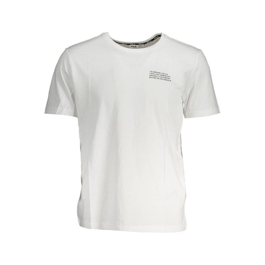 Fila White Cotton T-Shirt Fila