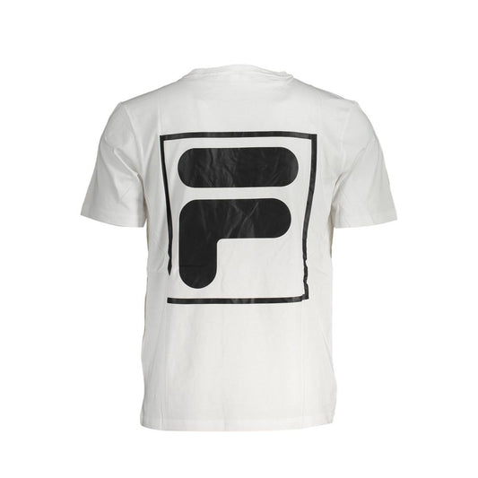 Fila White Cotton T-Shirt Fila