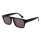 Web black acetate sunglasses with rounded frames and dark tinted lenses, stylish eyewear for sun protection.