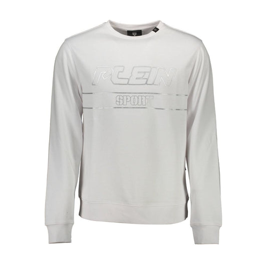 Plein Sport White Cotton Men Sweater Plein Sport