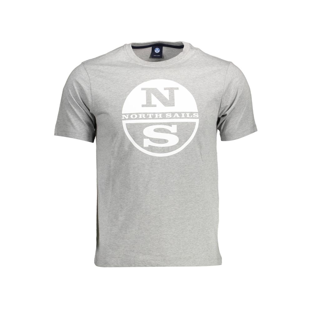 North Sails Gray Cotton T-Shirt North Sails