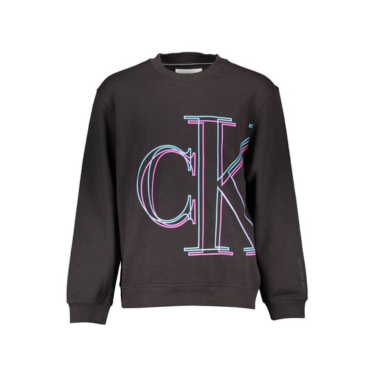 Calvin Klein Black Cotton Men Sweater Calvin Klein