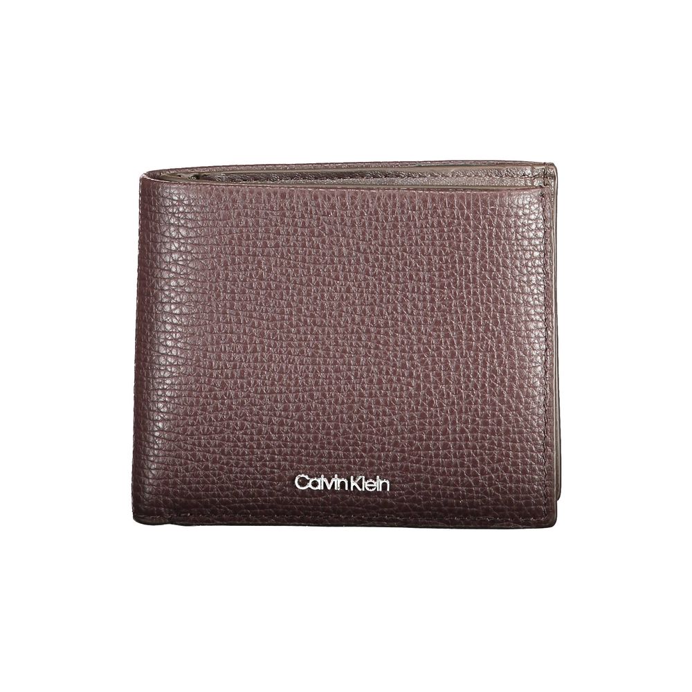 Calvin Klein Brown Leather Wallet Calvin Klein