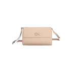 Calvin Klein Rosa polyurethane women’s handbag with sleek design and top handle, featuring a minimalist style and neutral color.