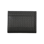 Calvin Klein black polyester men's shoulder bag with adjustable strap and sleek design, featuring the brand logo.