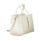 Mario Valentino Bianco women’s polyurethane bag with sleek design, featuring a structured shape and elegant detailing.