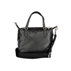 Tommy Hilfiger Nero polyester women's handbag with sleek design and subtle logo details, showing the bag's stylish exterior.