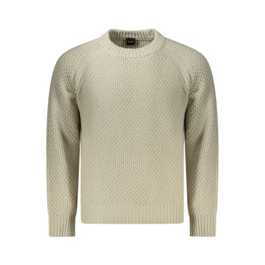 Hugo Boss Beige Wool Sweater Hugo Boss