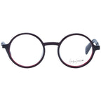 Yohji Yamamoto red acetate eyeglasses frames with a sleek, modern design and bold color for stylish eyewear.