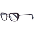 Yohji Yamamoto Burgundy Metal & Plastic Glasses Frames