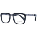 Yohji Yamamoto black acetate glasses frames with sleek, modern design and clear lenses, showcasing high-quality eyewear craftsmanship.