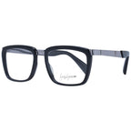 Yohji Yamamoto black acetate glasses frames with sleek, modern design and clear lenses, showcasing high-quality eyewear craftsmanship.
