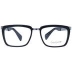 Yohji Yamamoto black acetate glasses frames, stylish and modern eyewear with a sleek design and bold acetate temples.