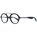 Gray acetate Yohji Yamamoto glasses frames with sleek design and clear lenses, showcasing modern eyewear style and craftsmanship.